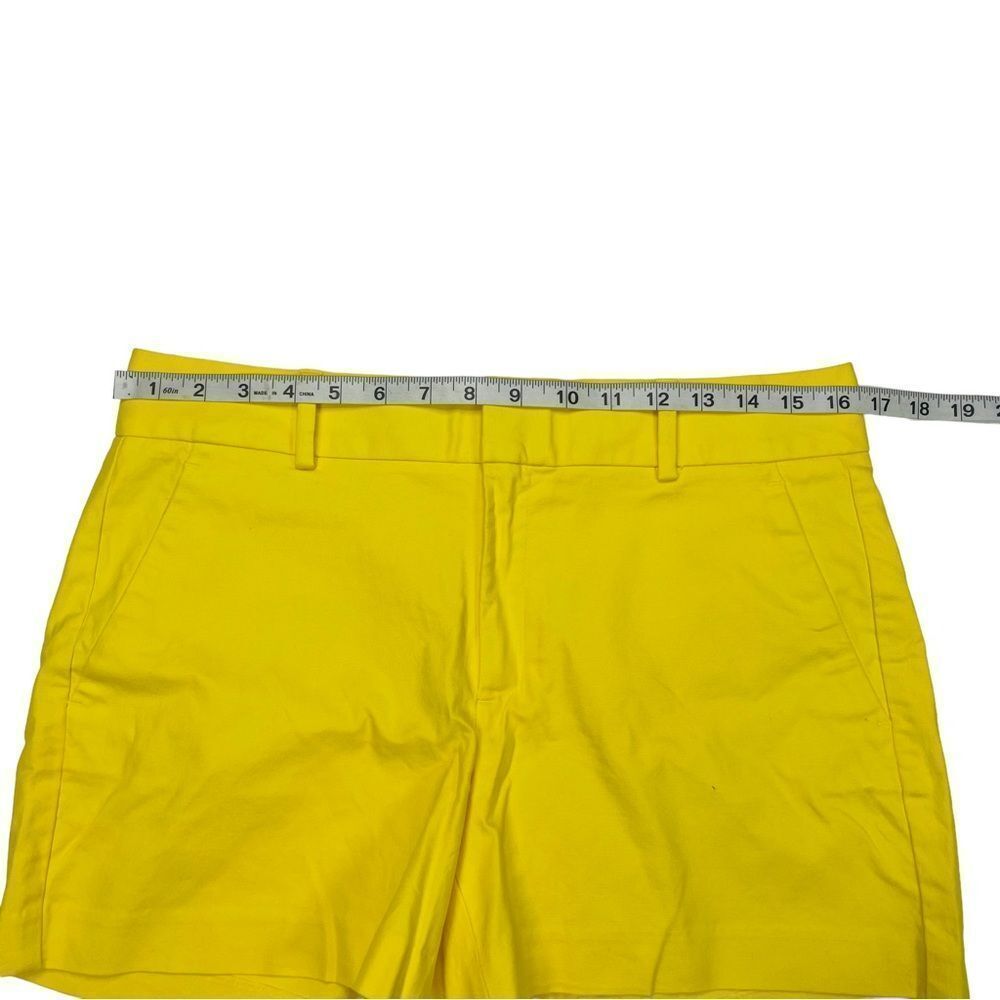 NWT Banana Republic Yellow Pique Tailored Mid Rise Shorts - Size 8 - Picture 11 of 14